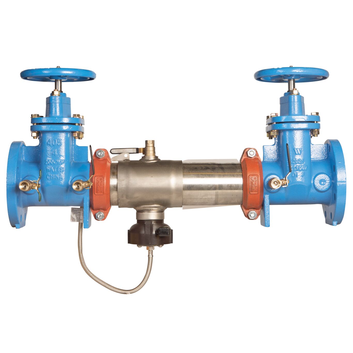 Does the Lead Free Reduced Pressure Zone Flanged have 4 bolt flanges or 8 bolt flanges