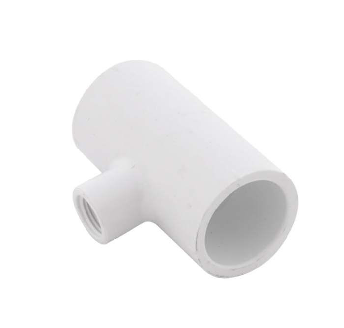 What is the type of material used for the reducing tee?